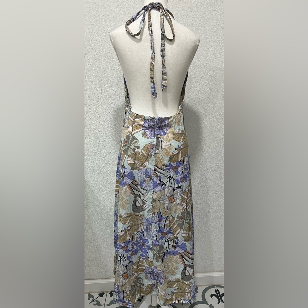 CUPSHE Miramar Floral Halter Neck Dress EUC - Picture 4 of 8